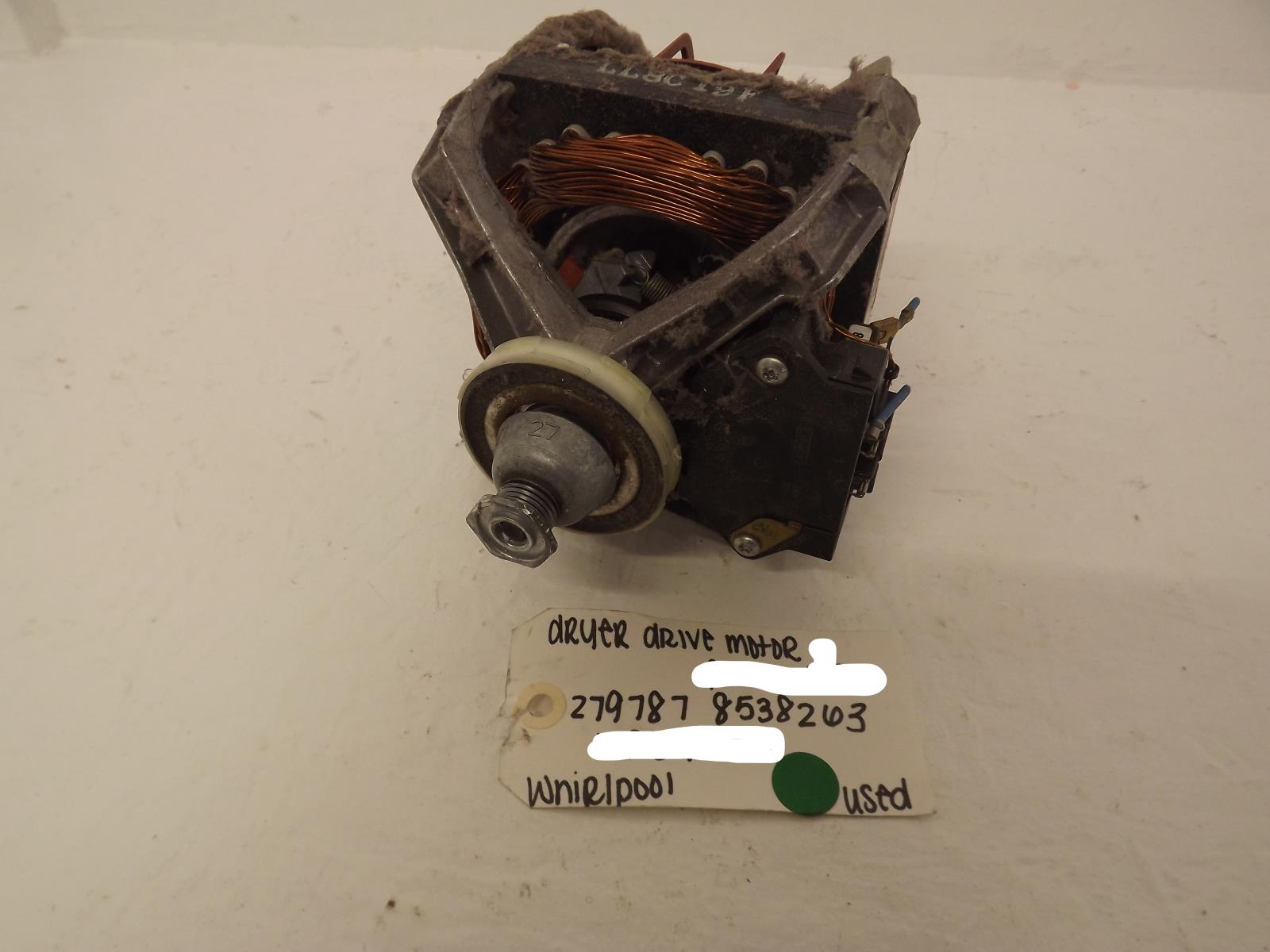 Whirlpool Dryer 279787 8538263 Drive Motor Used Whirlpool Dryer 279787 8538263 Drive Motor Used